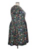 Lularoe Print Blue Casual Dress Size 3XL - photo 4