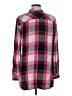 Sandra 100% Rayon Plaid Red Long Sleeve Button-Down Shirt Size M - photo 2