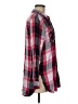 Sandra 100% Rayon Plaid Red Long Sleeve Button-Down Shirt Size M - photo 4