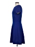 Elle Solid Blue Casual Dress Size XS - photo 5
