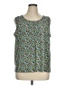 Talbots Outlet 100% Polyester Green Sleeveless Blouse Size XL - photo 1