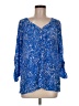 Lilly Pulitzer Blue 3/4 Sleeve Blouse Size M - photo 1