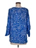 Lilly Pulitzer Blue 3/4 Sleeve Blouse Size M - photo 2