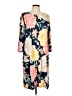 North Style Print Blue Casual Dress Size L - photo 1