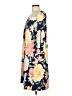 North Style Print Blue Casual Dress Size L - photo 5
