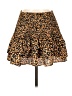 Glam 100% Polyester Animal Print Orange Casual Skirt Size S - photo 1
