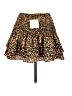 Glam 100% Polyester Animal Print Gold Casual Skirt Size S - photo 2