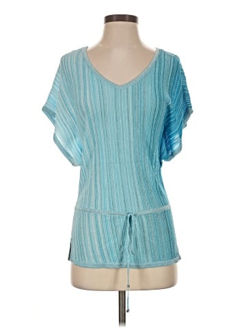 White House Black Market Short Sleeve Blouse (view 1)