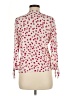 Zara Basic Polka Dots Pink 3/4 Sleeve Blouse Size M - photo 2
