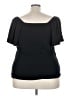 Torrid Black Short Sleeve Top Size 4X Plus (4) - photo 2