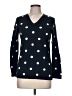 Tommy Hilfiger 100% Cotton Polka Dots Black Pullover Sweater Size M - photo 1