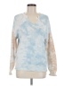 Democracy 100% Cotton Tie-dye Blue Pullover Sweater Size M - photo 1