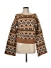 Sam Edelman Chevron-herringbone Brown Pullover Sweater Size M - photo 1