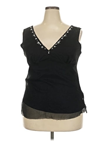 Mossimo Sleeveless Silk Top (view 1)