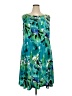 Connected Apparel Tropical Green Cocktail Dress Size 22 - photo 1