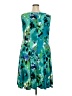 Connected Apparel Tropical Green Cocktail Dress Size 22 - photo 2
