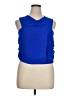 Versona 100% Polyester Blue Sleeveless Blouse Size XL - photo 1