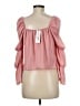 BCBGeneration 100% Polyester Pink 3/4 Sleeve Blouse Size M - photo 2