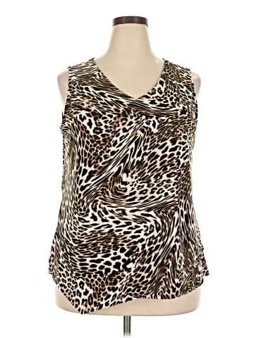 Roz & Ali Sleeveless Blouse (view 1)
