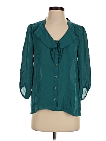 Tibi 3/4 Sleeve Silk Top (view 1)
