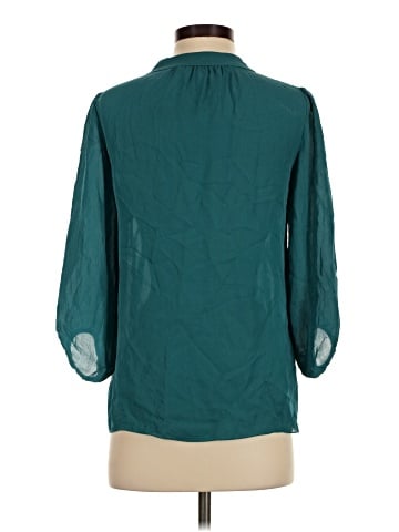 Tibi 3/4 Sleeve Silk Top (view 2)