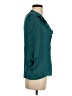 Tibi 100% Silk Teal 3/4 Sleeve Silk Top Size 4 - photo 4