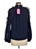 Amanda Uprichard 100% Polyester Blue 3/4 Sleeve Blouse Size M - photo 2