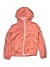DKNY 100% Polyester Solid Orange Pink Jacket Size 10 - 12 - photo 1