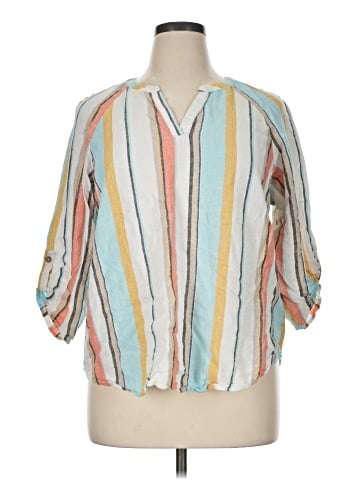 Chico's 3/4 Sleeve T-Shirt (view 1)