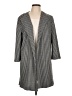 Nine West 100% Polyester Houndstooth Gray Blazer Size L - photo 1