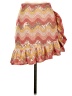 NBD 100% Polyester Chevron-herringbone Orange Casual Skirt Size XS - photo 1