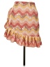 NBD 100% Polyester Chevron-herringbone Orange Casual Skirt Size XS - photo 2
