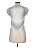 Green Envelope Stripes Silver Short Sleeve Turtleneck Size M - photo 2