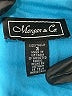 Morgan & Co. 100% Polyester Tie-dye Blue Cocktail Dress Size 3 - photo 7