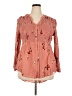 Torrid 100% Rayon Pink 3/4 Sleeve Blouse Size 2X Plus (2) - photo 1