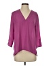 Express 100% Polyester Purple 3/4 Sleeve Blouse Size S - photo 1