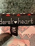 Derek Heart Print Black Casual Dress Size M - photo 7