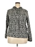 Ebb & Flow Animal Print Gray Pullover Sweater Size 2X - photo 1