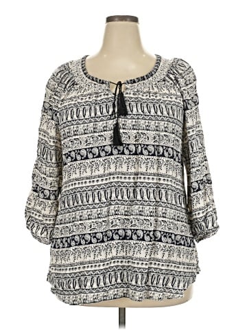 Faded Glory 3/4 Sleeve Blouse (view 1)