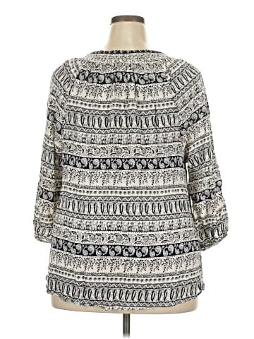 Faded Glory 3/4 Sleeve Blouse (view 2)