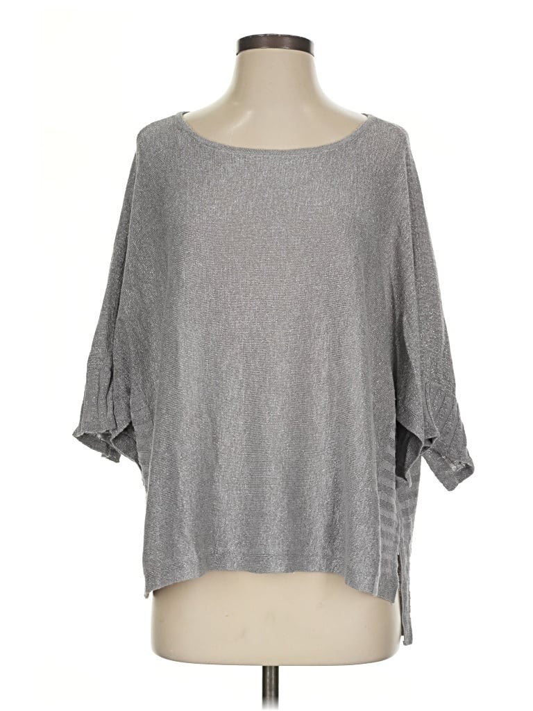 Pre-owned By Anthropologie Poncho In Gray