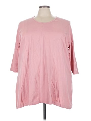 Ulla Popken 3/4 Sleeve Top (view 1)