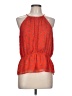 DR2 100% Polyester Orange Sleeveless Blouse Size L - photo 1