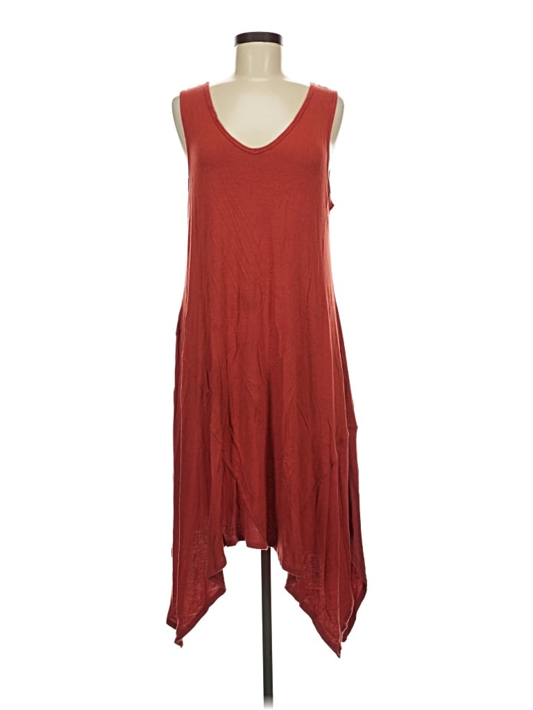 Pre-owned Spense Casual Dress In Burgundy