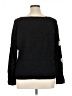 LC Lauren Conrad Hearts Black Pullover Sweater Size XL - photo 2