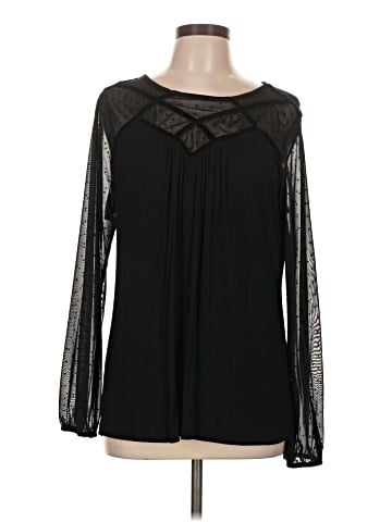 August Silk Long Sleeve Blouse (view 1)