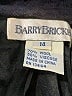 Barry Bricken Houndstooth Black Wool Blazer Size 14 - photo 6
