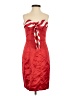 Betsey Johnson 100% Polyester Red Cocktail Dress Size 2 - photo 1