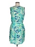 Apt. 9 100% Polyester Print Teal Cocktail Dress Size M - photo 1