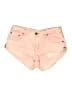ONETEASPOON 100% Cotton Pink Denim Shorts Size 31 waist - photo 1